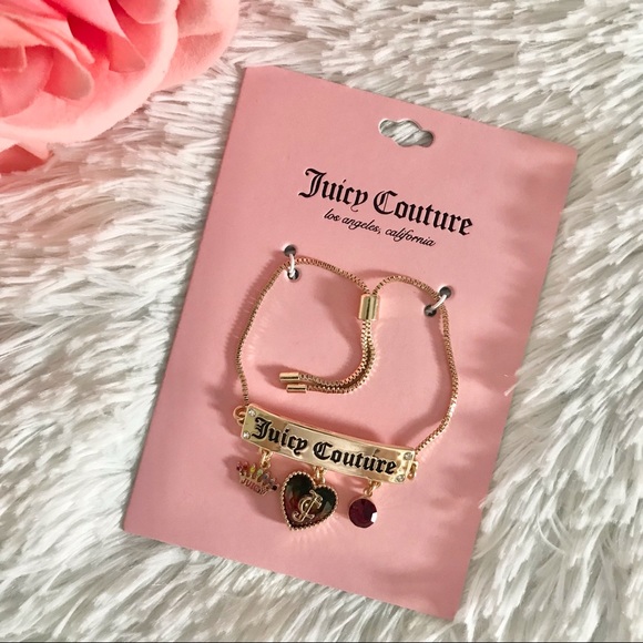 Juicy Couture Jewelry - NET JUICY COUTURE bracelet heart rhinestones